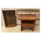 Primitive Milking Stool, Center Piece Tray