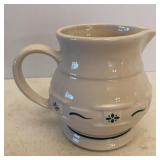 Longaberger Pottery 1qt Pitcher (Heritage Green)