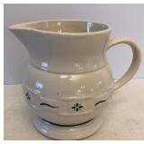 Longaberger Pottery 2 quart Pitcher
