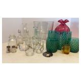 Pedestal Glass Dessert Dish, Blown Glass Vase