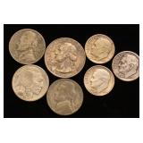 1964 Washington Quarter, 3 1964 Roosevelt dimes