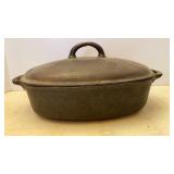 Antique Wapak No.3 Oval Cast Iron Dutch Oven