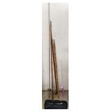 Vtg Steel Rod Bait Casters