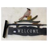 Cast Aluminum Welcome Sign