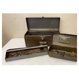 Vtg Craftsman Tool Box & Metal Box