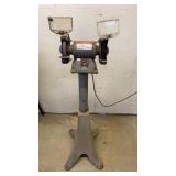 Dayton Bench Grinder on Metal stand
