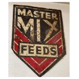 Vtg Metal Master Mix Sign