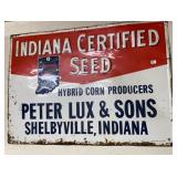 Vtg Metal Local Seed Sign
