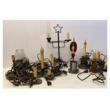 Electric Candleabra Lights with Metal bases