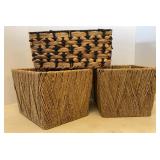 Decorative Wire Wrapped in Jute Baskets