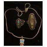 Southwest style Sterling rings