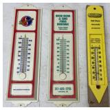 (3) Plastic Advertising Thermometers