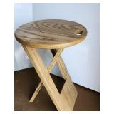 Oak fold up stool