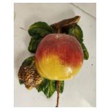 Apple String Holder, chalk, 8" tall