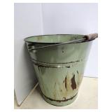 Metal Enamel Bucket, drainage holes