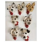 Scottish Dogs, chalk ware, vintage
