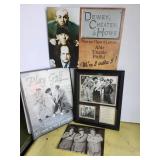 Three Stooges pictures, metal signs