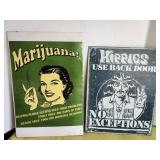 Poster, metal sign, Hippies sign