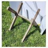 Log holder for cutting firewood