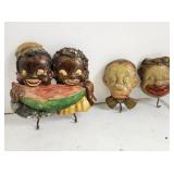 Chalk Pot holders, Black Americana