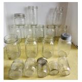 Canning Jars, Quarts, pints, 1/2 pints