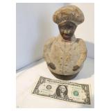 Cast Iron Bank Black  Jolly Baker