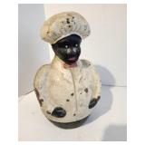 Cast Iron Bank Black  Jolly Baker