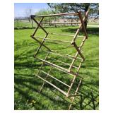Wood drying rack, antique