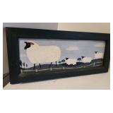 Sheep picture, 18" x 8"