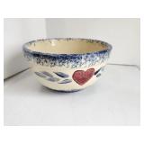 Pottery Bowl, Heart Design