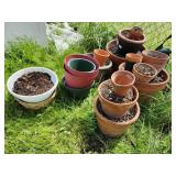 Flower Pots, plastic & Terra Cota