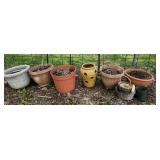 Flower Pots, plastic, various styles