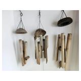 Wind chimes, wood tubes (3)