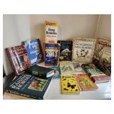 Books, Birds, Horses, Sheep, Houseplants