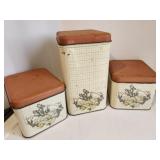 Cheinco Kitchen Canisters, vintage, 3