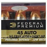 Federal 45 ACP Defense, 25 Rounds