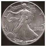 Silver Walking Liberty 1988 1 OZ