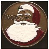 1995 Santa Bronze Keepsake Coin