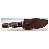 Knife, Looks Like Damascus Steel