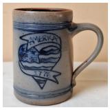 Rowe Pottery Works "America 1776" Mug