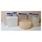 Tupperware Cereal Storers, Pie Carrier, Pitcher
