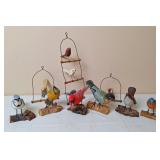 Hand Carved Bird Figures