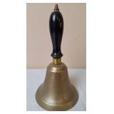 Brass School Bell w/Wooden Handle