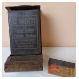 W. Hallett Cake Baker Match Stick Holder