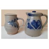 Rowe Pottery Works Creamer & Sugar Mug