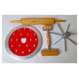 Rolling Pins, Pie Crust Shield, Pie Marker