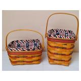 2 Longaberger All American Baskets