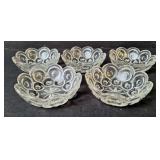 5 L.E. Smith Moon & Stars Sherbet/Dessert Bowls