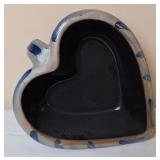 Rowe Pottery Works Heart Shaped Baking Dish