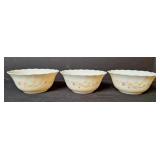 3 Arcopal France "Victoria" Dessert Bowls
